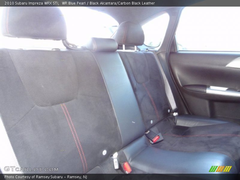 WR Blue Pearl / Black Alcantara/Carbon Black Leather 2010 Subaru Impreza WRX STi