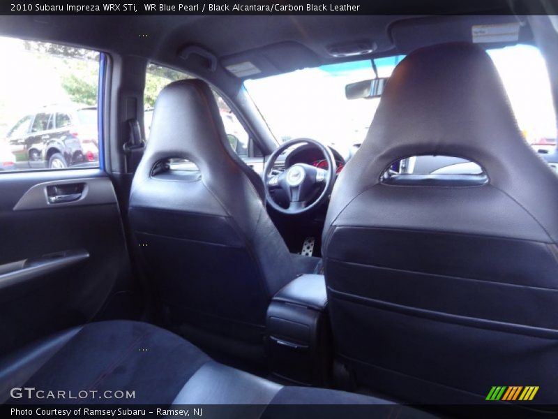 WR Blue Pearl / Black Alcantara/Carbon Black Leather 2010 Subaru Impreza WRX STi
