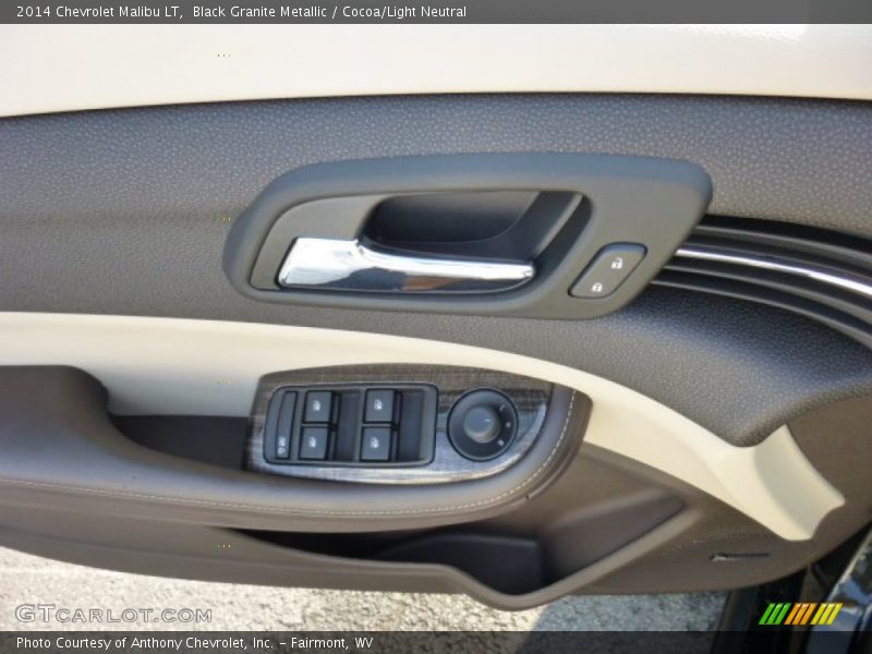 Black Granite Metallic / Cocoa/Light Neutral 2014 Chevrolet Malibu LT