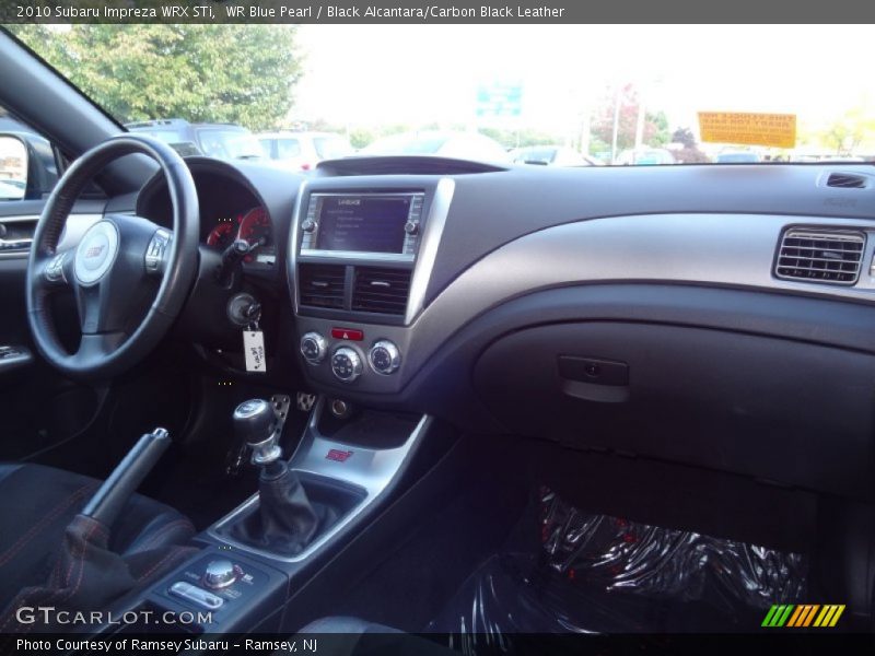 WR Blue Pearl / Black Alcantara/Carbon Black Leather 2010 Subaru Impreza WRX STi