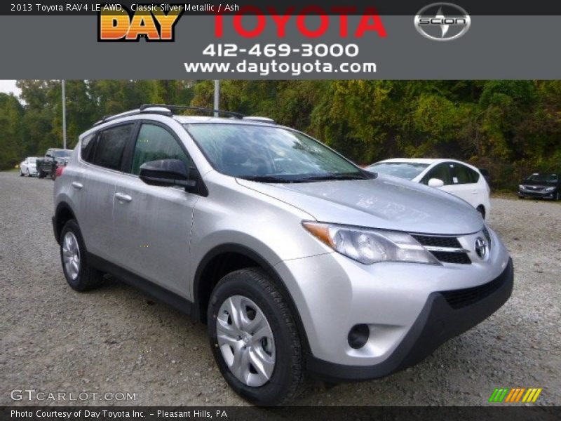 Classic Silver Metallic / Ash 2013 Toyota RAV4 LE AWD