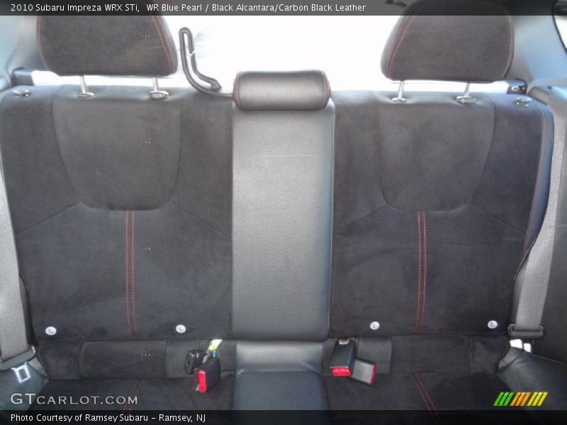 Rear Seat of 2010 Impreza WRX STi