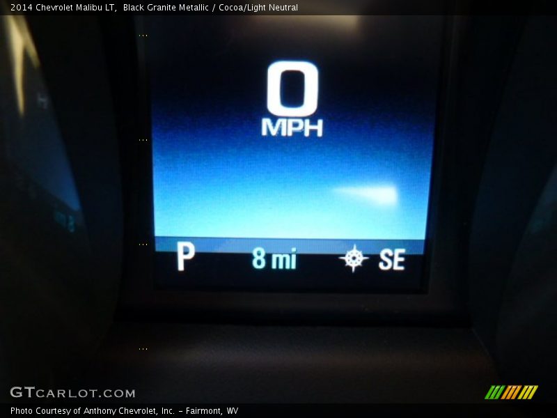 Black Granite Metallic / Cocoa/Light Neutral 2014 Chevrolet Malibu LT