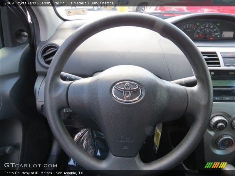 Pacific Blue Metallic / Dark Charcoal 2009 Toyota Yaris S Sedan