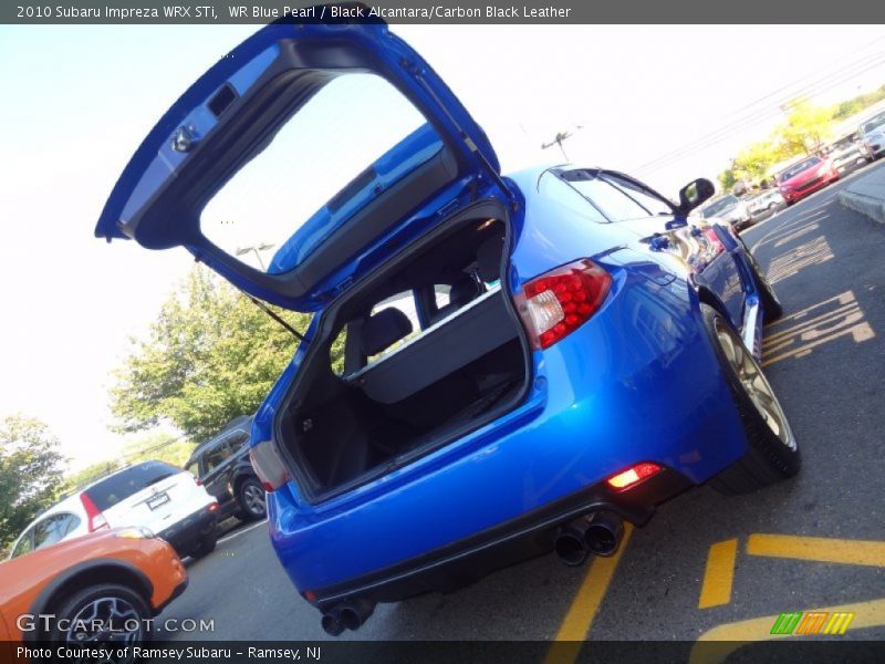 WR Blue Pearl / Black Alcantara/Carbon Black Leather 2010 Subaru Impreza WRX STi