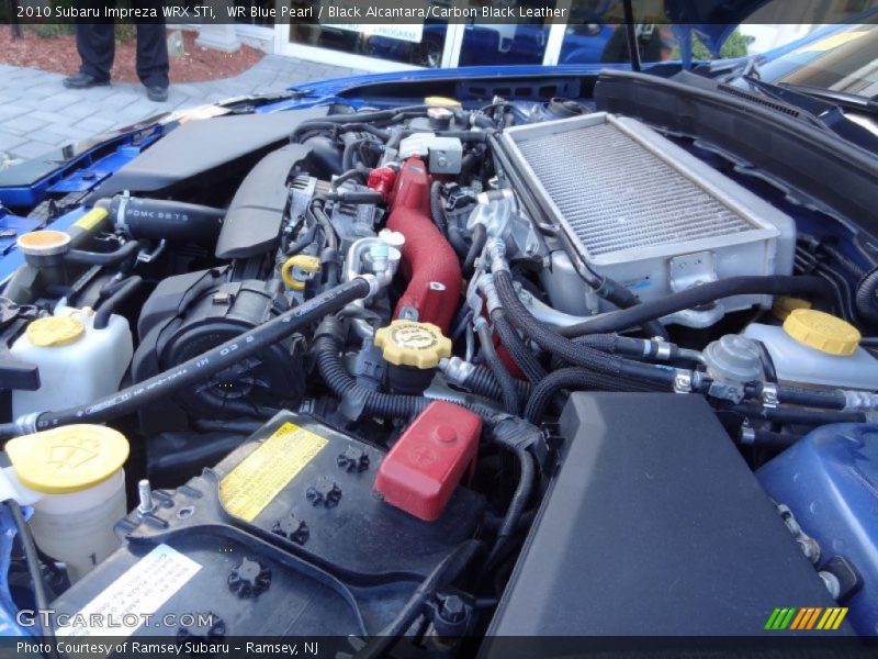 WR Blue Pearl / Black Alcantara/Carbon Black Leather 2010 Subaru Impreza WRX STi