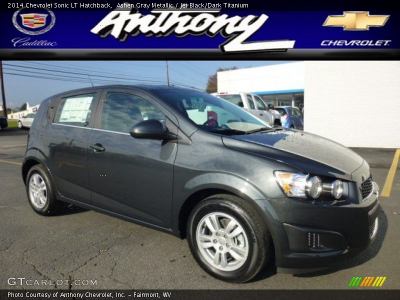 Ashen Gray Metallic / Jet Black/Dark Titanium 2014 Chevrolet Sonic LT Hatchback