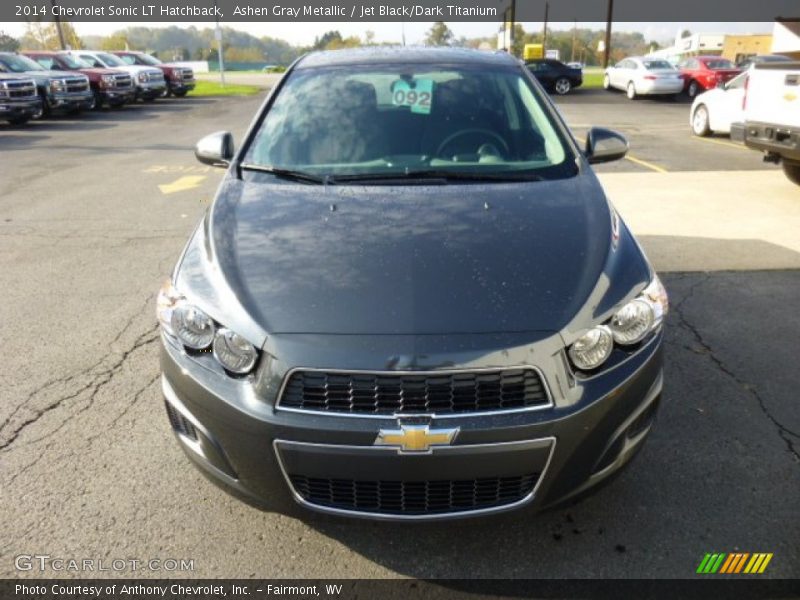 Ashen Gray Metallic / Jet Black/Dark Titanium 2014 Chevrolet Sonic LT Hatchback