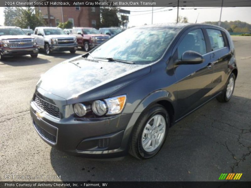 Ashen Gray Metallic / Jet Black/Dark Titanium 2014 Chevrolet Sonic LT Hatchback