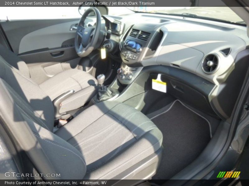 Ashen Gray Metallic / Jet Black/Dark Titanium 2014 Chevrolet Sonic LT Hatchback