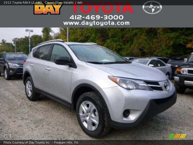 Classic Silver Metallic / Ash 2013 Toyota RAV4 LE AWD
