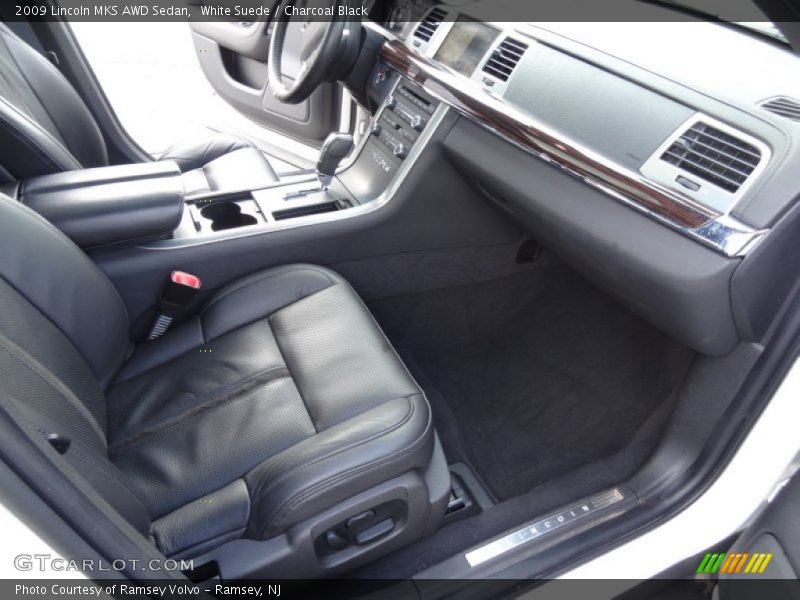 White Suede / Charcoal Black 2009 Lincoln MKS AWD Sedan