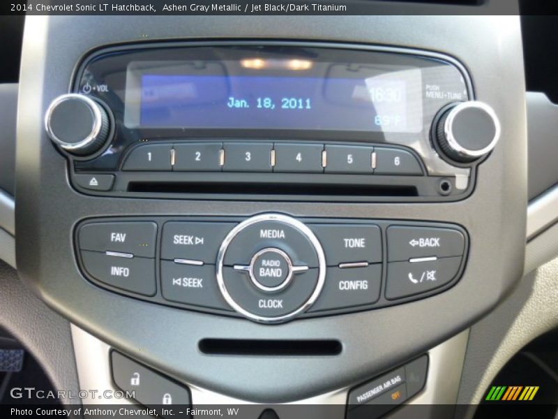 Ashen Gray Metallic / Jet Black/Dark Titanium 2014 Chevrolet Sonic LT Hatchback