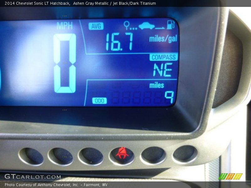 Ashen Gray Metallic / Jet Black/Dark Titanium 2014 Chevrolet Sonic LT Hatchback