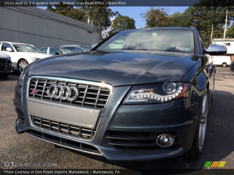 Meteor Gray Pearl Effect / Black/Red 2010 Audi S4 3.0 quattro Sedan