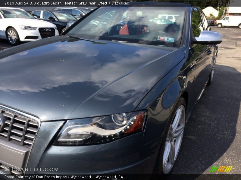 Meteor Gray Pearl Effect / Black/Red 2010 Audi S4 3.0 quattro Sedan