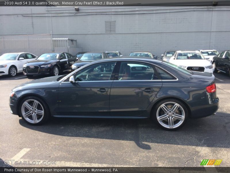 Meteor Gray Pearl Effect / Black/Red 2010 Audi S4 3.0 quattro Sedan