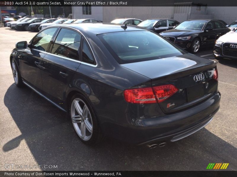 Meteor Gray Pearl Effect / Black/Red 2010 Audi S4 3.0 quattro Sedan