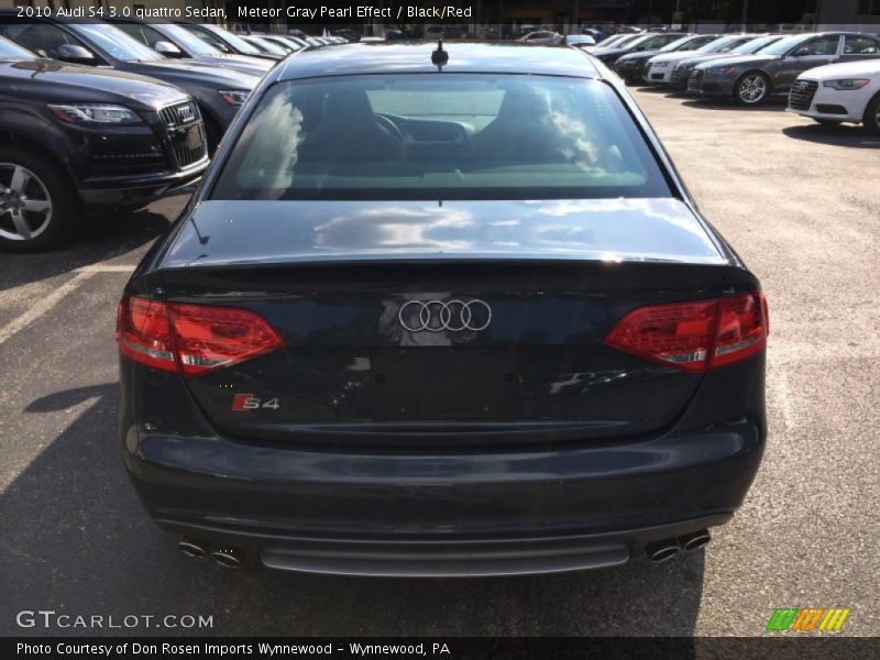 Meteor Gray Pearl Effect / Black/Red 2010 Audi S4 3.0 quattro Sedan