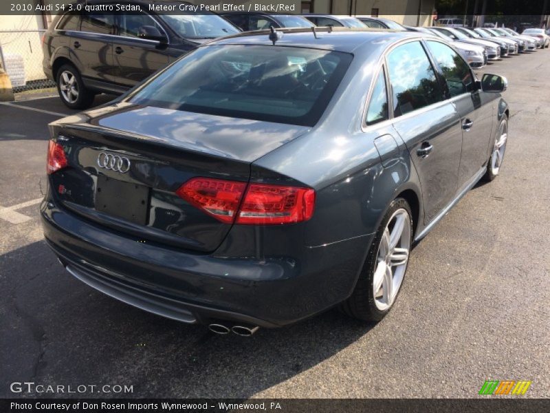Meteor Gray Pearl Effect / Black/Red 2010 Audi S4 3.0 quattro Sedan
