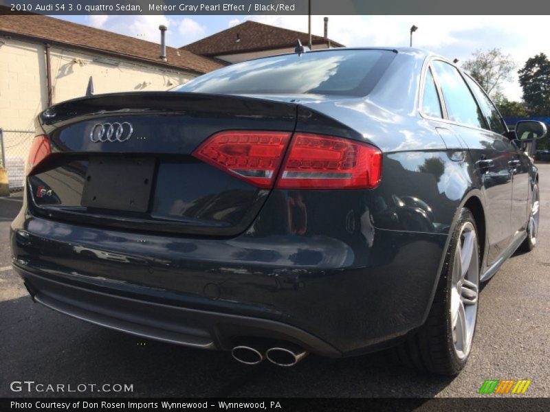 Meteor Gray Pearl Effect / Black/Red 2010 Audi S4 3.0 quattro Sedan