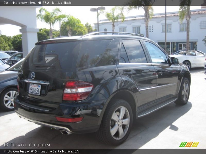 Black / Black 2011 Mercedes-Benz ML 350