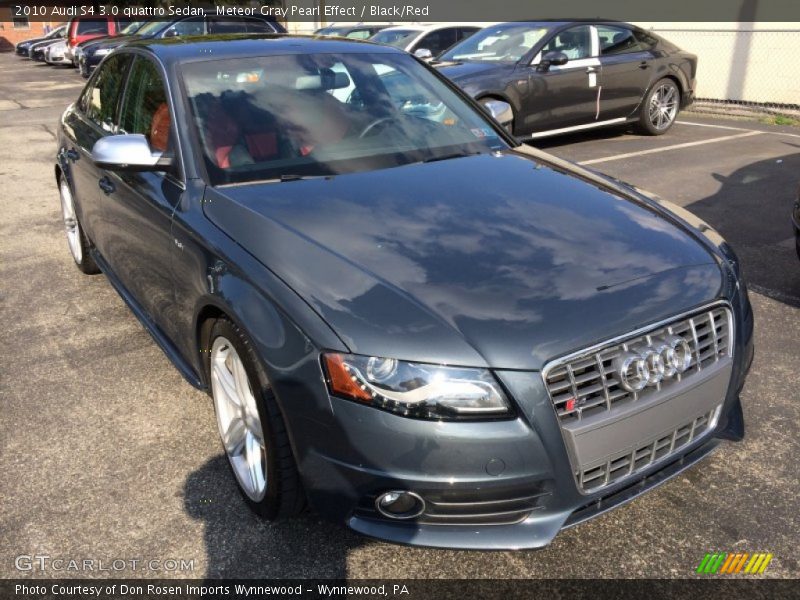 Meteor Gray Pearl Effect / Black/Red 2010 Audi S4 3.0 quattro Sedan