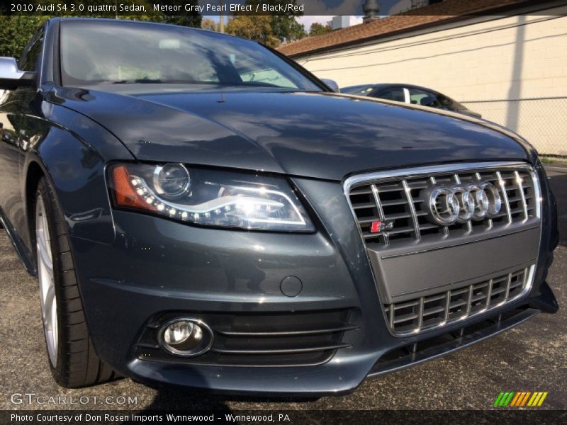 Meteor Gray Pearl Effect / Black/Red 2010 Audi S4 3.0 quattro Sedan