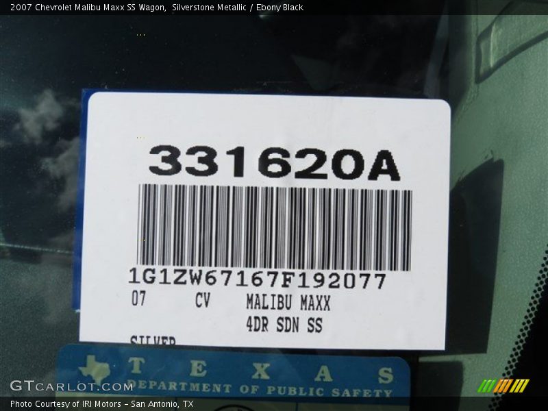 Silverstone Metallic / Ebony Black 2007 Chevrolet Malibu Maxx SS Wagon