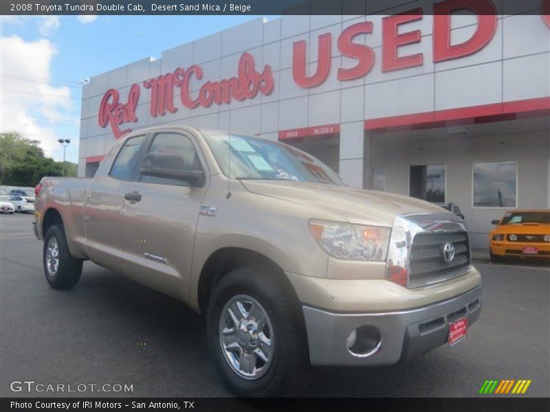 Desert Sand Mica / Beige 2008 Toyota Tundra Double Cab