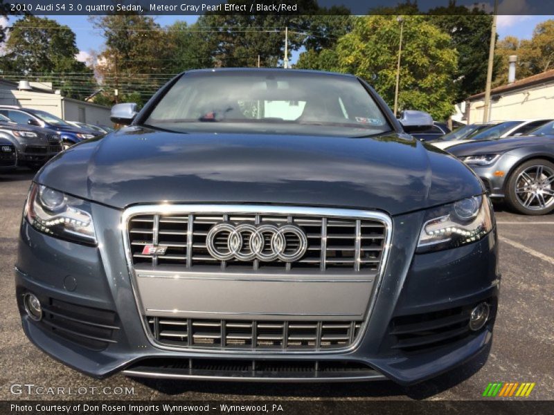 Meteor Gray Pearl Effect / Black/Red 2010 Audi S4 3.0 quattro Sedan