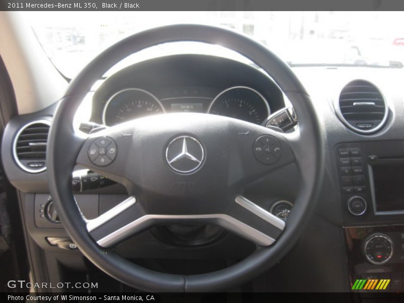 Black / Black 2011 Mercedes-Benz ML 350