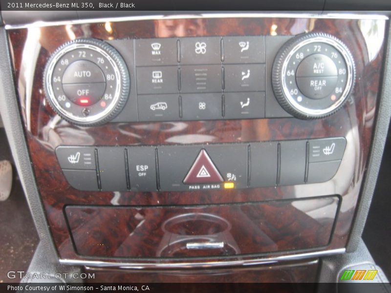Black / Black 2011 Mercedes-Benz ML 350