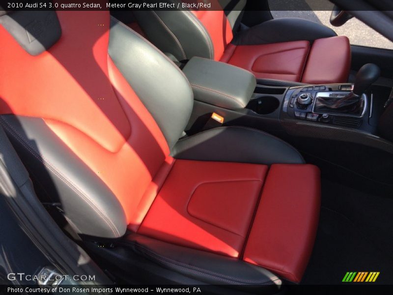 Meteor Gray Pearl Effect / Black/Red 2010 Audi S4 3.0 quattro Sedan