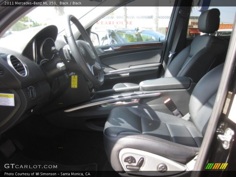 Black / Black 2011 Mercedes-Benz ML 350
