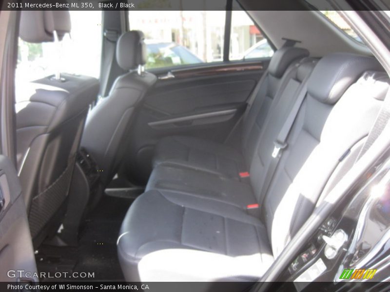 Black / Black 2011 Mercedes-Benz ML 350