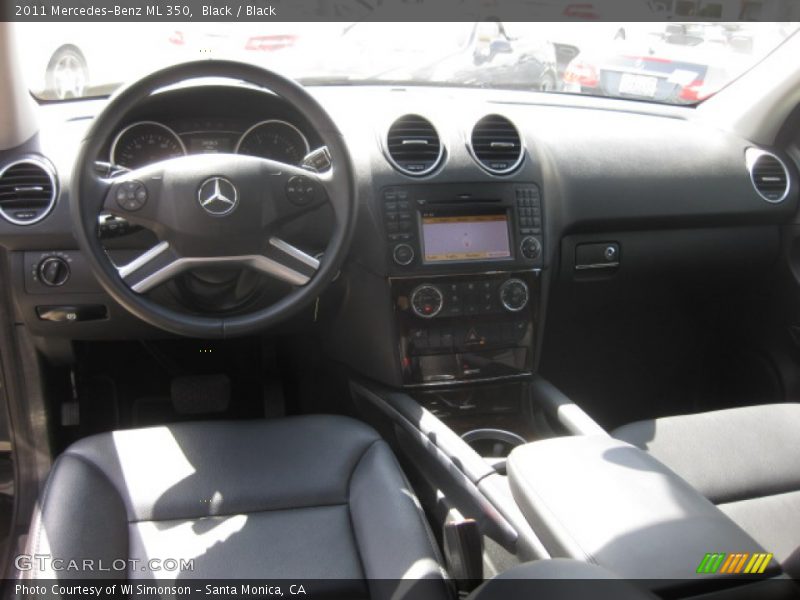 Black / Black 2011 Mercedes-Benz ML 350