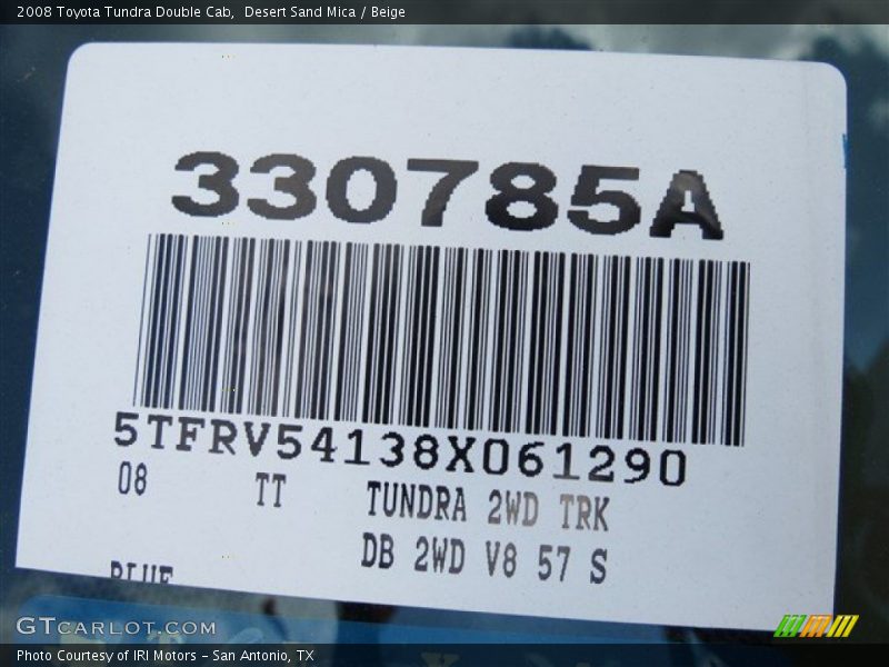 Desert Sand Mica / Beige 2008 Toyota Tundra Double Cab