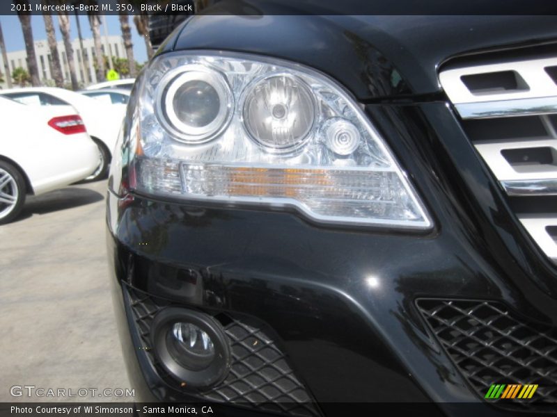 Black / Black 2011 Mercedes-Benz ML 350