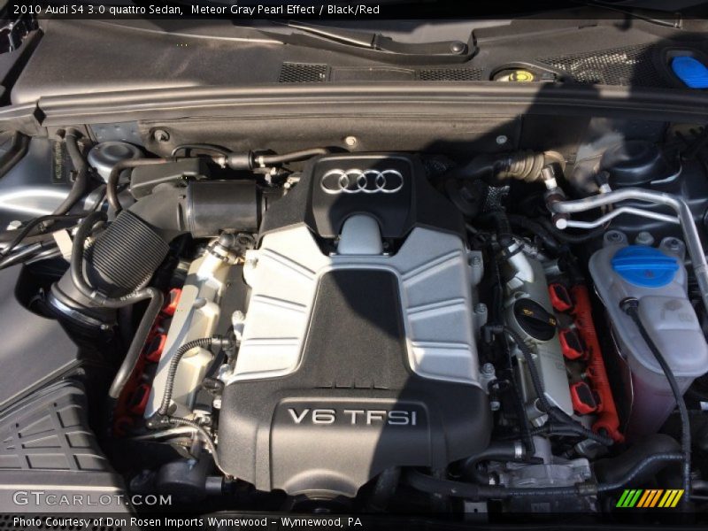 Meteor Gray Pearl Effect / Black/Red 2010 Audi S4 3.0 quattro Sedan