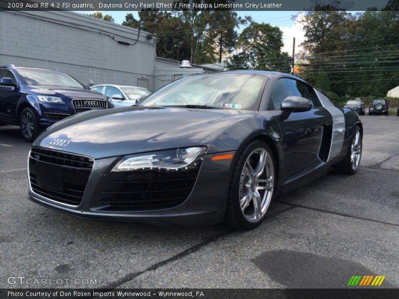 Daytona Grey Pearl Effect / Fine Nappa Limestone Grey Leather 2009 Audi R8 4.2 FSI quattro