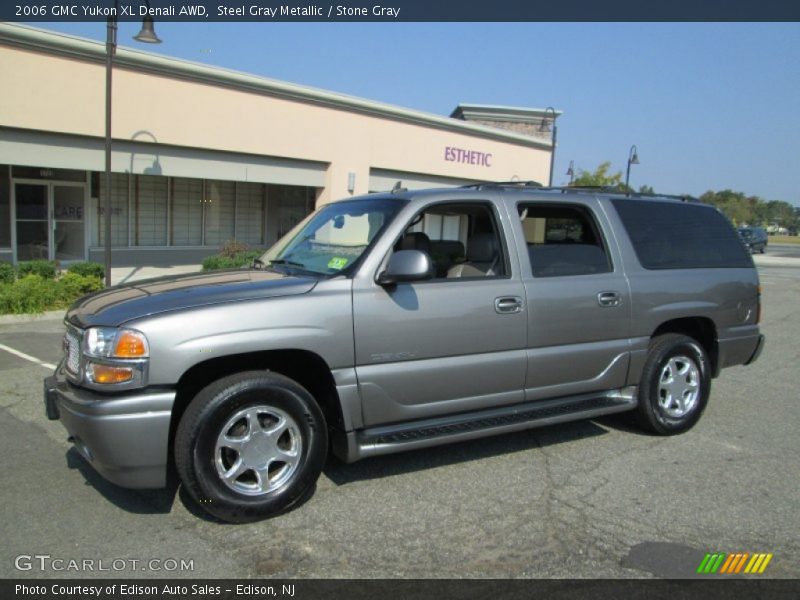 Steel Gray Metallic / Stone Gray 2006 GMC Yukon XL Denali AWD