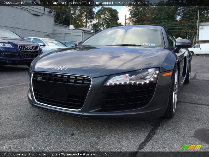Daytona Grey Pearl Effect / Fine Nappa Limestone Grey Leather 2009 Audi R8 4.2 FSI quattro