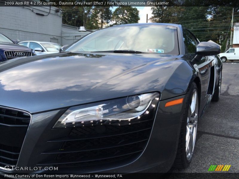 Daytona Grey Pearl Effect / Fine Nappa Limestone Grey Leather 2009 Audi R8 4.2 FSI quattro