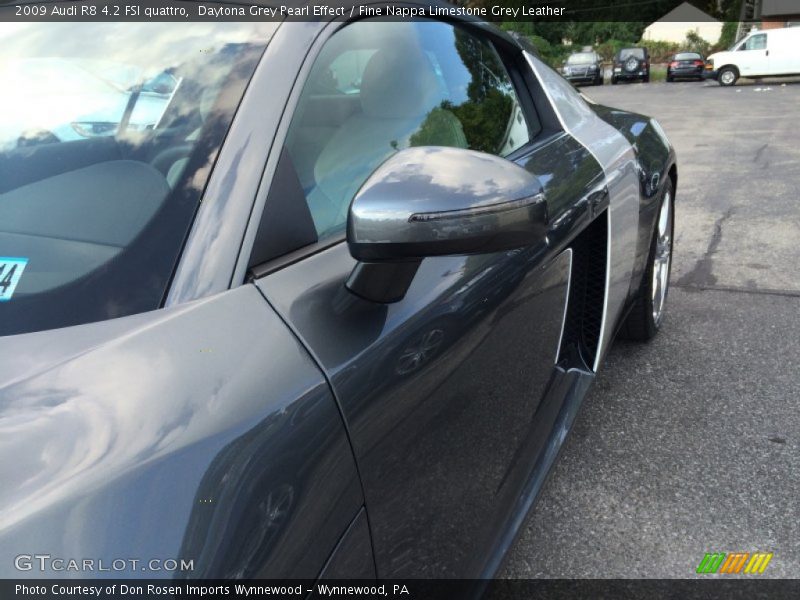 Daytona Grey Pearl Effect / Fine Nappa Limestone Grey Leather 2009 Audi R8 4.2 FSI quattro