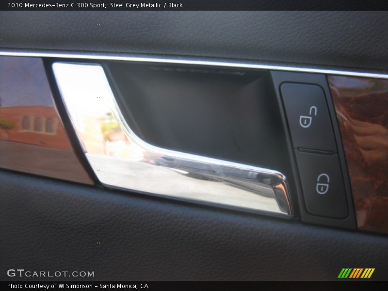 Steel Grey Metallic / Black 2010 Mercedes-Benz C 300 Sport