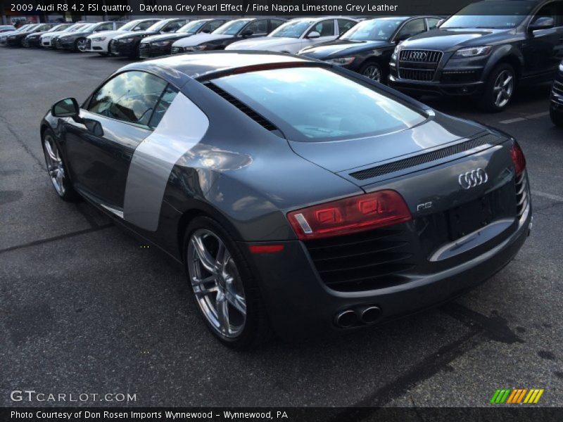 Daytona Grey Pearl Effect / Fine Nappa Limestone Grey Leather 2009 Audi R8 4.2 FSI quattro