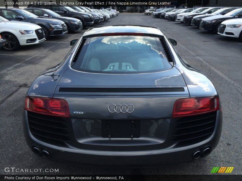 Daytona Grey Pearl Effect / Fine Nappa Limestone Grey Leather 2009 Audi R8 4.2 FSI quattro