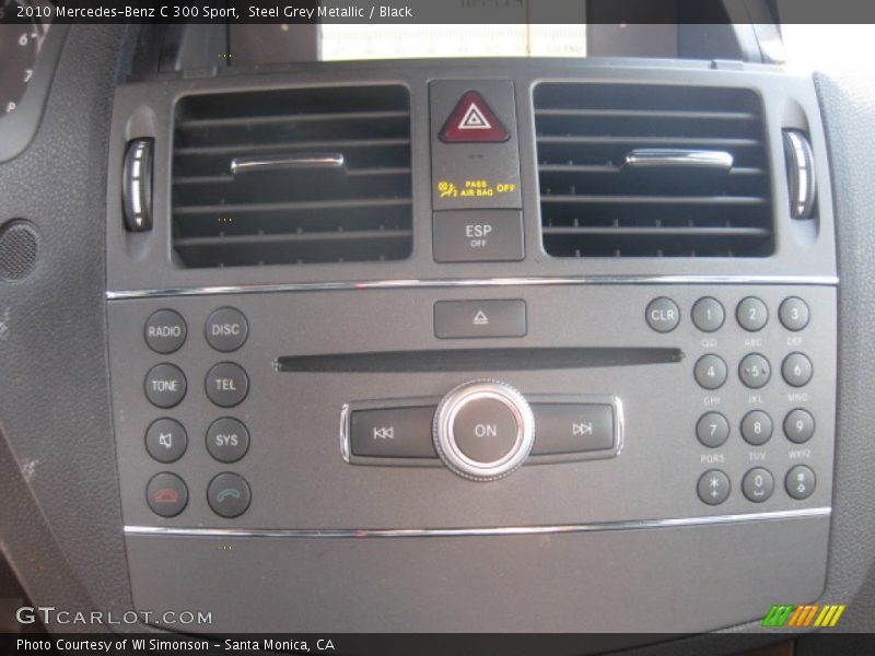 Steel Grey Metallic / Black 2010 Mercedes-Benz C 300 Sport