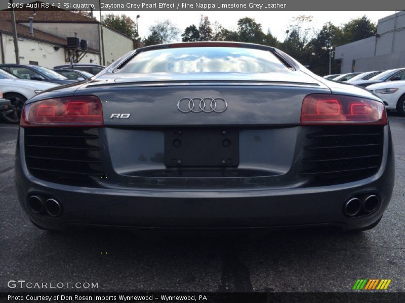 Daytona Grey Pearl Effect / Fine Nappa Limestone Grey Leather 2009 Audi R8 4.2 FSI quattro
